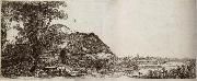 Landscape with a cottage and a large tree